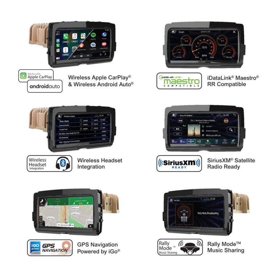 Radio Soundstream Reserve V2 do motocykla Harley Davidson Road Glide, Street Glide, Electra Glide 2014+ - obrazek 7