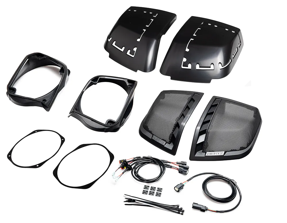 Zestaw do montażu głośników 6x9 Hertz w oryginalnych kufrach Harley® Davidson® Touring 2014+